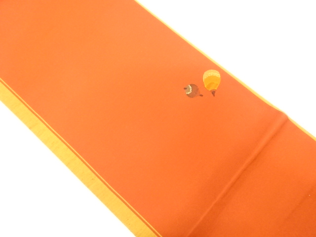 宮階織物製　どんぐり模様織り出し　袋帯